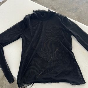 See through long sleeve blouse for Zara